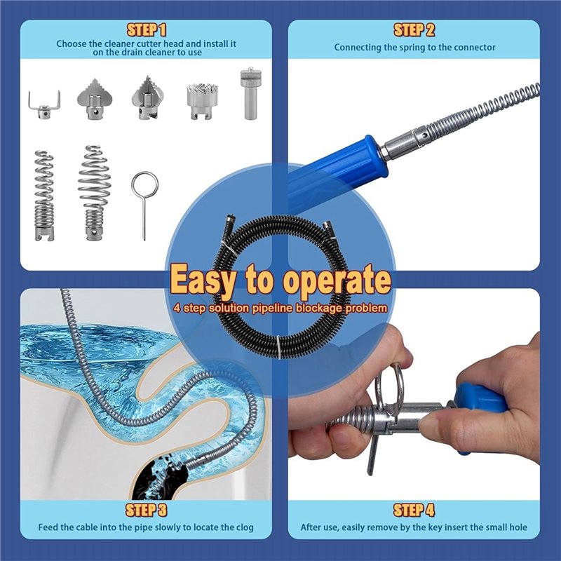DT17 Strumento per la Pulizia  - Drain Snake Flexible recensione e prezzo