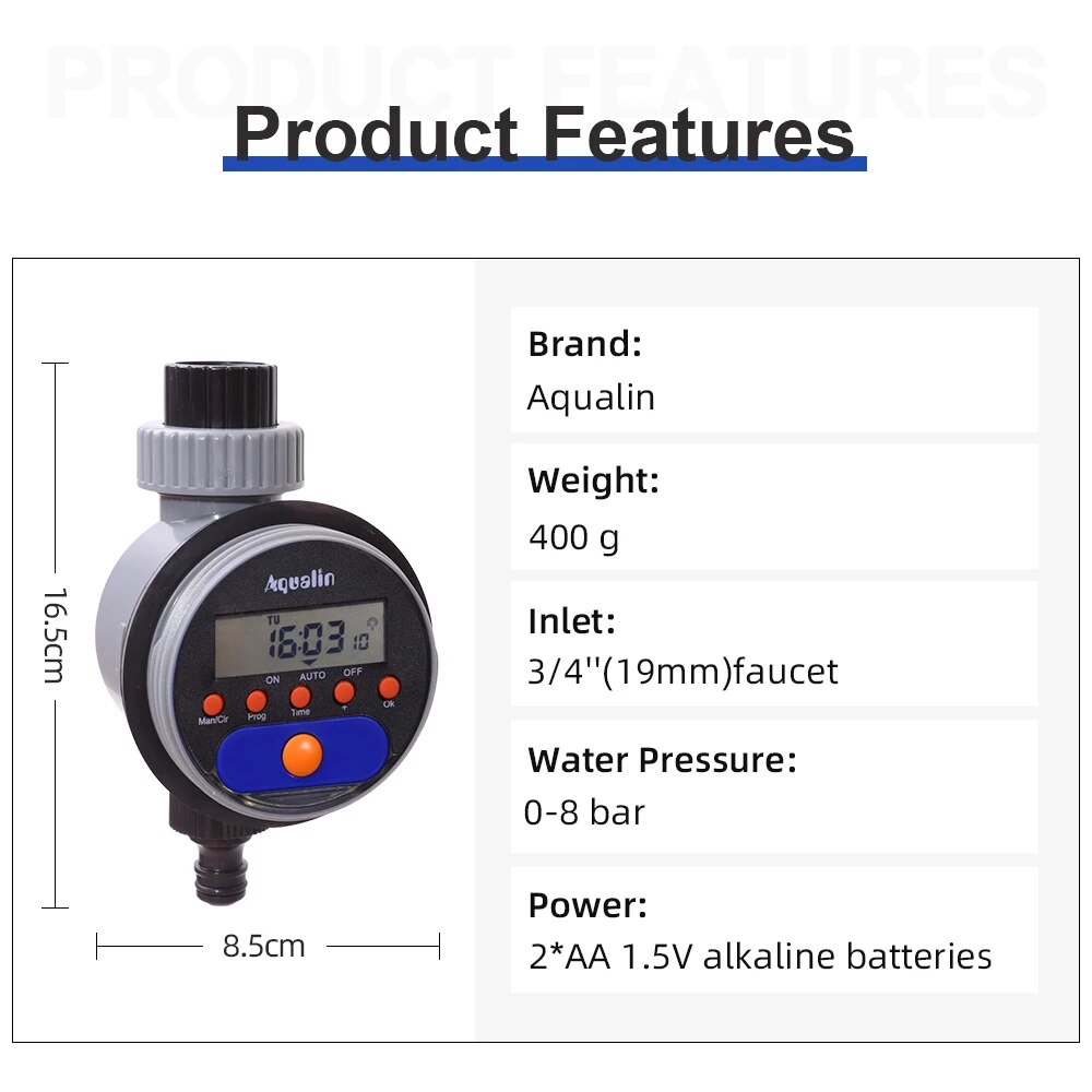 Display LCD automatico Timer d - Float Ball Valve recensione e prezzo